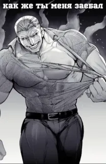 👹 cf68810a Как же ты меня заебал telegram sticker