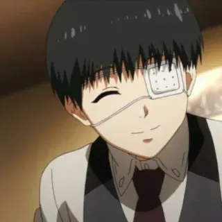 ♠️ 010c23cd Ken Kaneki Tokyo Ghoul Anime, Tokyo Ghoul, Ken Kaneki, Ghoul, Ghoul de um olho, Mangá, Personagem whatsapp sticker