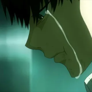 ♠️ 12e7bc92 triste, chorando, anime, lágrimas, emoção, melancolia whatsapp sticker