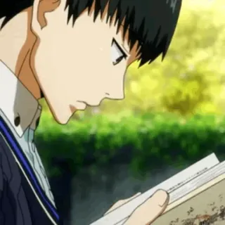 ♠️ 17a7ac92 Anime, Leitura, Personagem, Livro, Homem whatsapp sticker