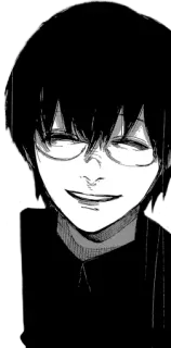 Ken Kaneki Tokyo Ghoul: Re | @JuliusPack whatsapp stickers