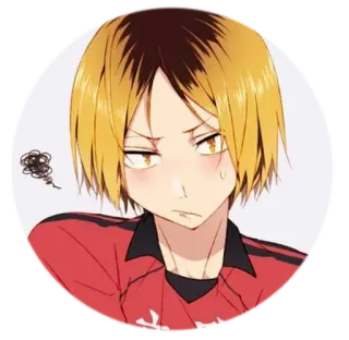 😥 b6591f5a Kenma Kozume Haikyuu!! อนิเมะ, เคนมะ, ไฮคิว, วอลเลย์บอล, ตัวละคร telegram sticker