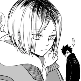 🐱 46777c10 Kenma Kozume Haikyuu!! อนิเมะ, ไฮคิว, เคนมะ, มังงะ, การ์ตูน, สติกเกอร์ telegram sticker