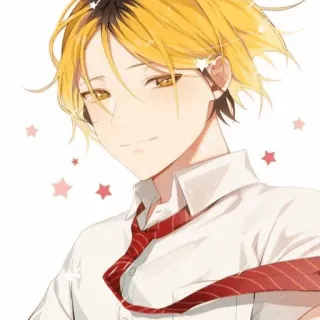 🐱 86fe07c7 Kenma Kozume Haikyuu!! อนิเมะ, เคนมะ, ไฮคิว!!, เด็กผู้ชายอนิเมะ, ตัวละคร, น่ารัก, ยิ้ม telegram sticker