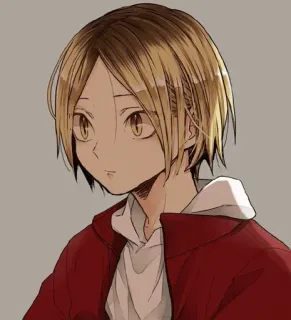 🐱 8a290320 Kenma Kozume Haikyuu!! อนิเมะ, ไฮคิว, เคนมะ โคซุเมะ, ตัวละคร, การ์ตูน, ศิลปะ, เด็กผู้ชาย telegram sticker
