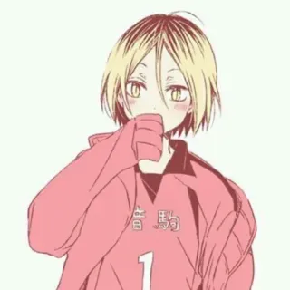 🐱 bb25cece Kenma Kozume Haikyuu!! 音駒 อนิเมะ, ตัวละคร, ไฮคิว, เคนมะ, โคซุเมะ, เนโกะมะ, วอลเลย์บอล telegram sticker