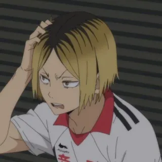🏐 4b8c2b74 Kozume Kenma Haikyuu!! Anime, Kenma, Confundido, Haikyuu, Karasuno, Voleibol whatsapp sticker
