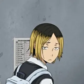 🏐 88e5e1d5 Kenma Kozume Haikyuu!! Anime, Haikyuu, Kenma, Voleibol, Personaje whatsapp sticker