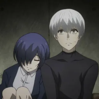 ❤️ 7958abb6 Ken Kaneki Tokyo Ghoul 动漫, 东京喰种, 金木研, 雾岛董香, 喰种 telegram sticker