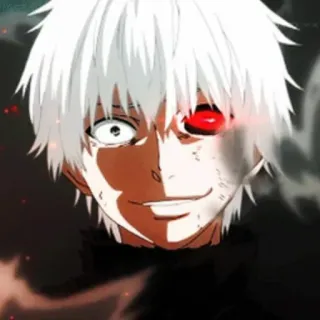 😂 910e074a Ken Kaneki Tokyo Ghoul 动漫, 东京喰种, 金木研, 喰种, 独眼喰种 telegram sticker