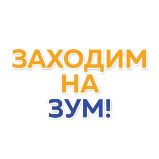 📹 f81c2a05 ЗАХОДИМ НА ЗУМ! Zoom, 会议, 通话, 网络, 在线 telegram sticker