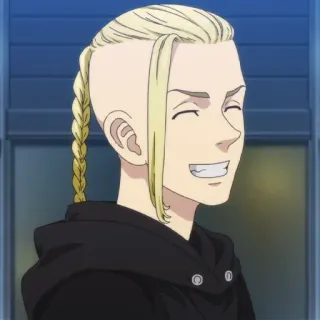 👑 271a6a70 Ken Ryuguji Tokyo Revengers Anime, Karakter, Senyum, Rambut pirang, Kepang, Tokyo Revengers, Ken Ryuguji, Draken telegram sticker