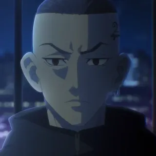 👑 a27cba2f Draken Tokyo Revengers Anime, Tokyo Revengers, Draken, Geng, Tato, Karakter telegram sticker