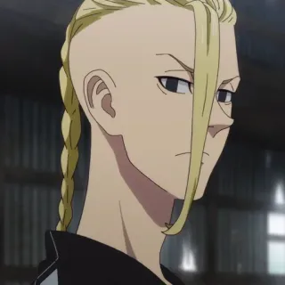 👑 c48a0a6e Draken Tokyo Revengers Anime, Karakter, Draken, Tokyo Revengers, Pirang, Kepang, Serius telegram sticker