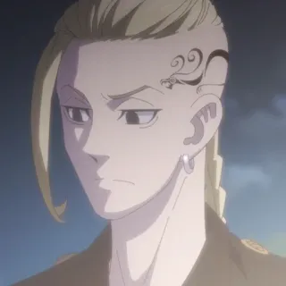 👑 d405cfa3 Draken Tokyo Revengers Anime, Tato, Potret, Serius, Pria, Karakter telegram sticker