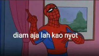 🕸 4aacc988 Spider-Man diam aja lah kao nyot Spider-Man, Meme, Lucu, Indonesia telegram sticker