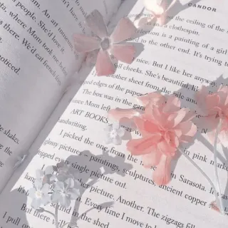 ✨ 3bcc596e CANDOR
ART BOOKS libro, flores, estético, lectura, floral, libro abierto whatsapp sticker