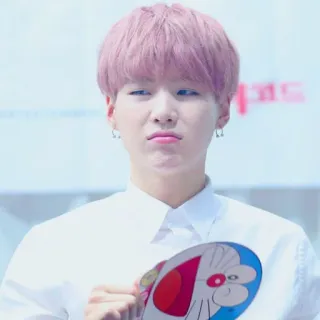 🍃 83808630 Suga K-pop, Ídolo, Cantante, BTS, Doraemon whatsapp sticker