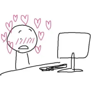 💖 3051beb1 Liebe, Computer, Internet, Herzen, erröten telegram sticker