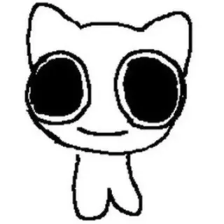 😀 5b93e7a9 Katze, süß, Tier, Zeichnung telegram sticker