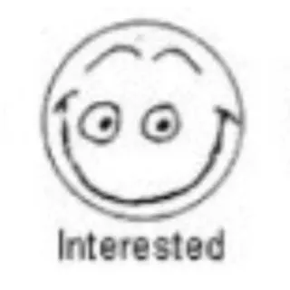 🙂 66b1f701 Interested smiley, gesicht, interessiert, emotion telegram sticker