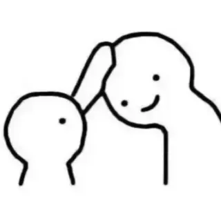 ❤️‍🩹 7a182d11 minimalistisch, Illustration, Freundschaft, süß telegram sticker