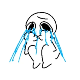 🥲 8365ec80 weinen, traurig, Cartoon, Tränen, Emotion telegram sticker