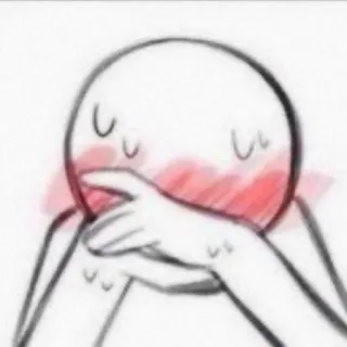 🫣 c3097e94 errötend, nervös, verlegen, Meme, Facepalm telegram sticker