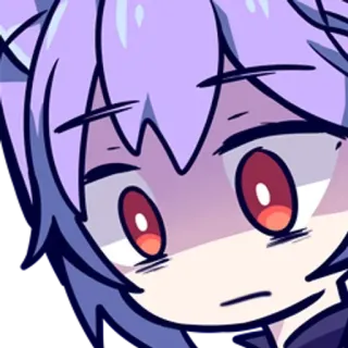 😰 a4dd04e8 애니메이션, 만화, 스티커, 귀여운, 표정 telegram sticker