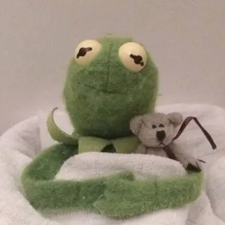 🙂 a150050b Kermit Kermit la grenouille, Marionnette, Grenouille, Peluche, Jouet telegram sticker