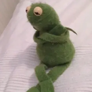 😐 ad7b3af9 인형, 초록색, 슬픈, 봉제인형, 장난감 whatsapp sticker