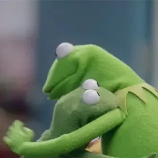 💞 f894ff48 Kermit 커밋, 머펫, 포옹, 사랑, 우정 whatsapp sticker