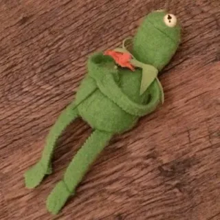 😐 effbc7ec Kermit Kermit the Frog, Muppet, frog, puppet, green telegram sticker