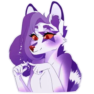 👉 484c8ab8 Furry, Anthropomorphe, Renard, Cartoon, Animal, Autocollant, Mignon, Illustration telegram sticker