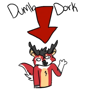 😦 24f50561 Sus cáo, mũi tên, chỉ, động vật, meme telegram sticker