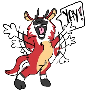 🤩 9efbed8b YAY! vui vẻ, ăn mừng, hân hoan, tiệc tùng, hoạt hình, dễ thương telegram sticker