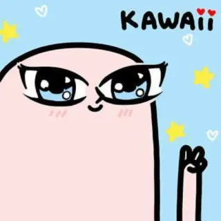 ✌ 891e09e9 KAWAII かわいい, カワイイ, マンガ, 目, キャラクター telegram sticker