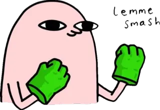 🥊 29003d82 Desenho animado, Personagem, Boxe, Luvas, Luta, Soco whatsapp sticker