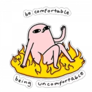 👌 4fe798f6 be comfortable
being uncomfortable conforto, desconfortável, fogo, sentado, estranho, desenho animado whatsapp sticker