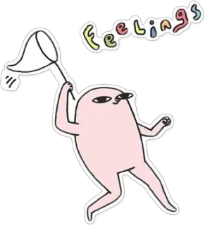 😙 a5b5fd00 Feelings sentimentos, desenho animado, abstrato, pastel whatsapp sticker