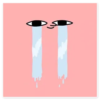 😭 7493eae6 chorando, triste, lágrimas, emoção, rosto, olhos whatsapp sticker