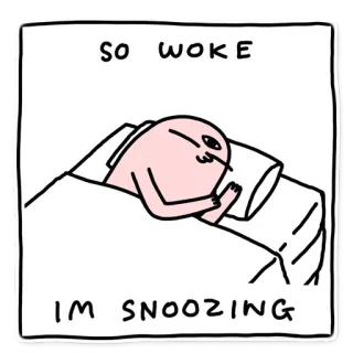 💤 f49381f8 SO WOKE
IM SNOOZING acordado, cochilando, dormindo, desenho animado, cama, preguiçoso whatsapp sticker