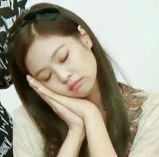 😴 865316c1 durmiendo, mujer, cansada, descansando, siesta, pacífico, relajada, retrato whatsapp sticker