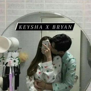 🐯 c0dbab38 KEYSHA X BRYAN pareja, amor, relación, selfie, espejo, romance, nombres whatsapp sticker