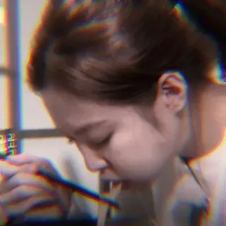 🍬 c8709dd1 mujer, comiendo, fideos, retrato, asiática whatsapp sticker