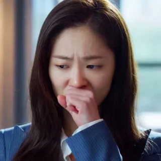 💫 5da4bd32 mujer, triste, llorando, oficina, negocios, profesional telegram sticker