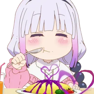 Kobayashi's Dragon Maid - @anime_pfps telegram stickers