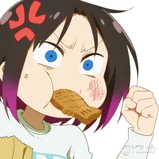 Kobayashi's Dragon Maid - @anime_pfps whatsapp stickers