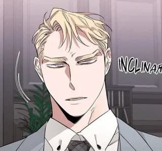 🔪 51562e0a INCLINAR man, anime, illustration, drawing, blond telegram sticker