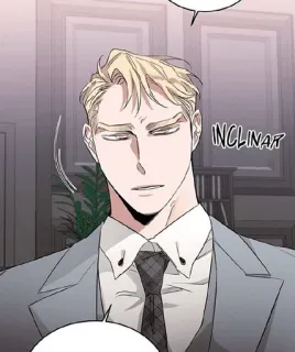 🙏 a3bea5f2 INCLINAR man, suit, tie, blonde, serious telegram sticker